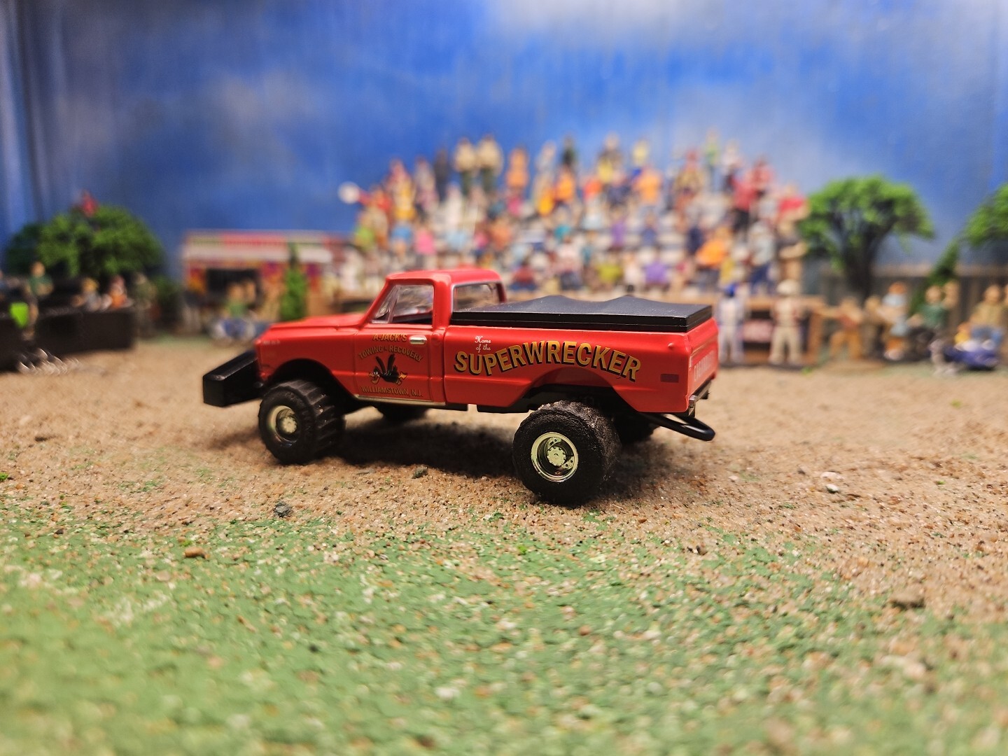 CUSTOM BUILT 1:64 C10 GreenLight 1968 HOT ROD PULLING TRUCK puller CHEVEROLETdcp