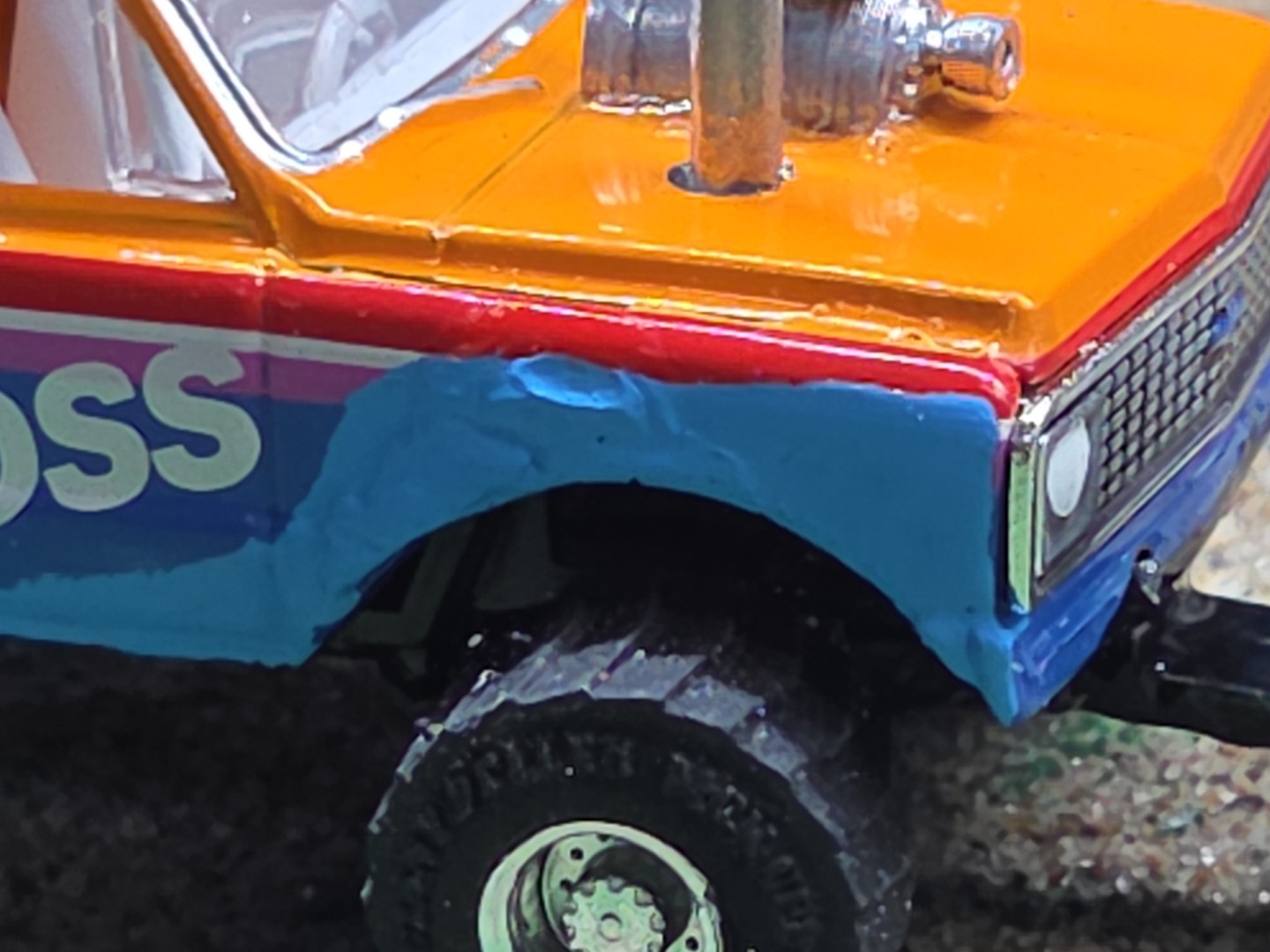 CUSTOM BUILT 1:64 4×4 GreenLight 1972 PULLING TRUCK puller Chevy CHEVEROLET Ertl