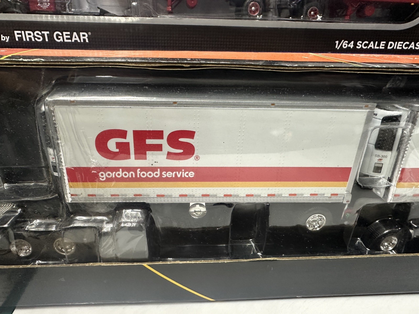 DCP 1:64 Gordon Food Service Volvo W/Double 28’ Thermo -King Trailers