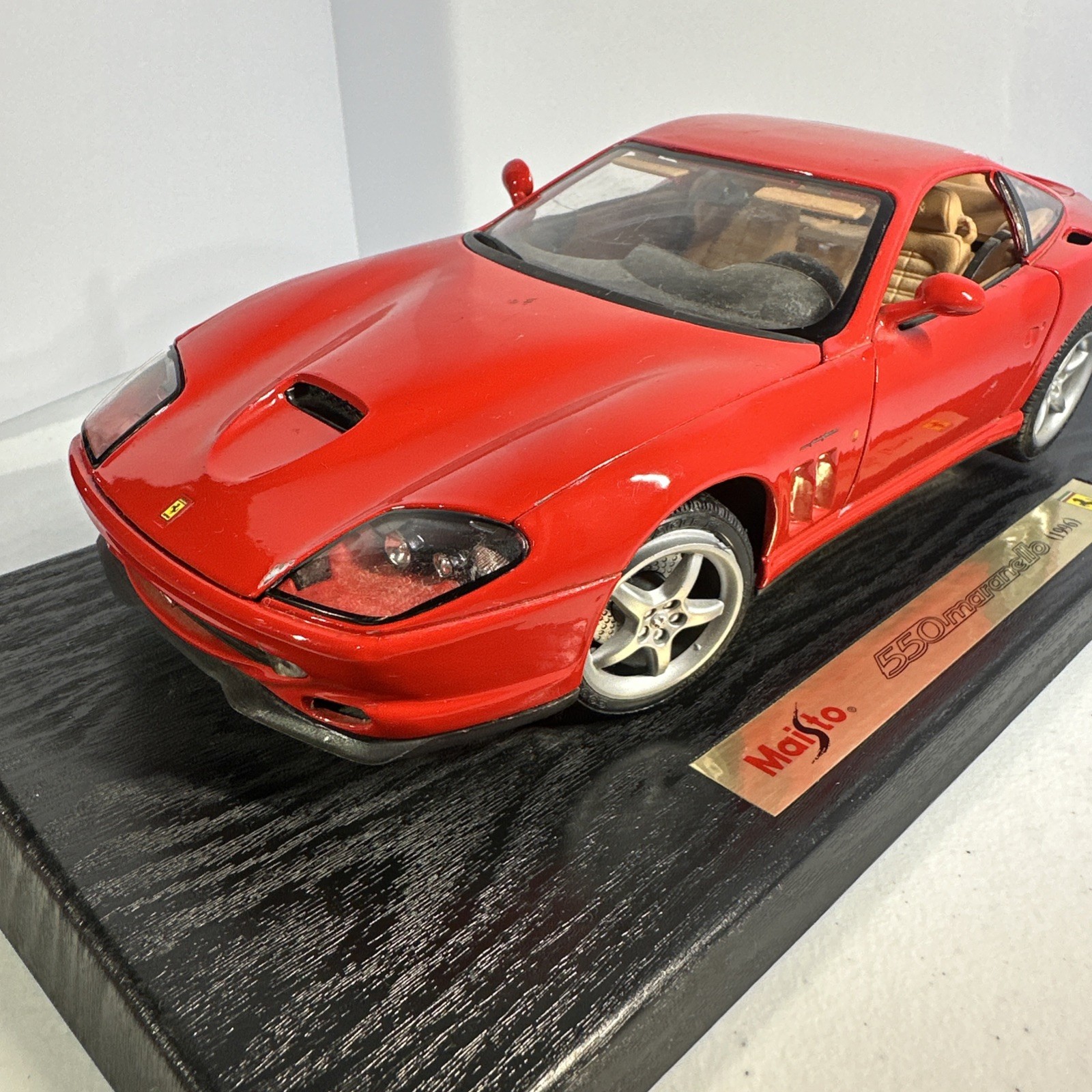 Maisto Ferrari 550 Maranello Red Die Cast Model Car 1:18 Scale No Box As Is Cond