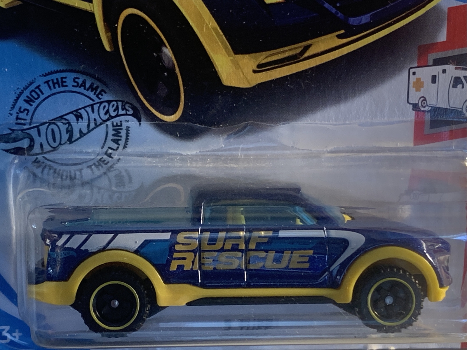 2020 Hot Wheels HW Rescue 2-Tuff 1:64 Blue and Yellow hw3