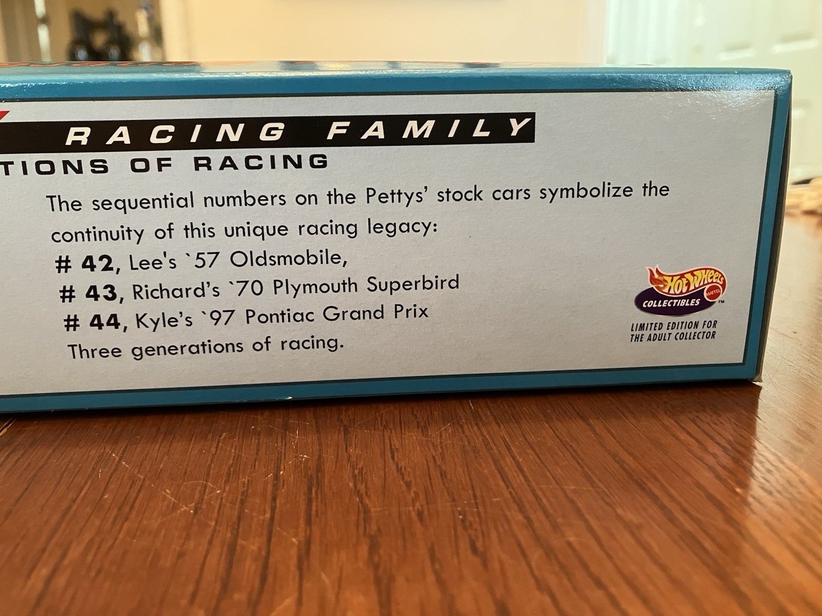 Hot Wheels PETTY RACING FAMILY Limited Ed. 3 Car Set, 1997. Lee, Richard, Kyle.
