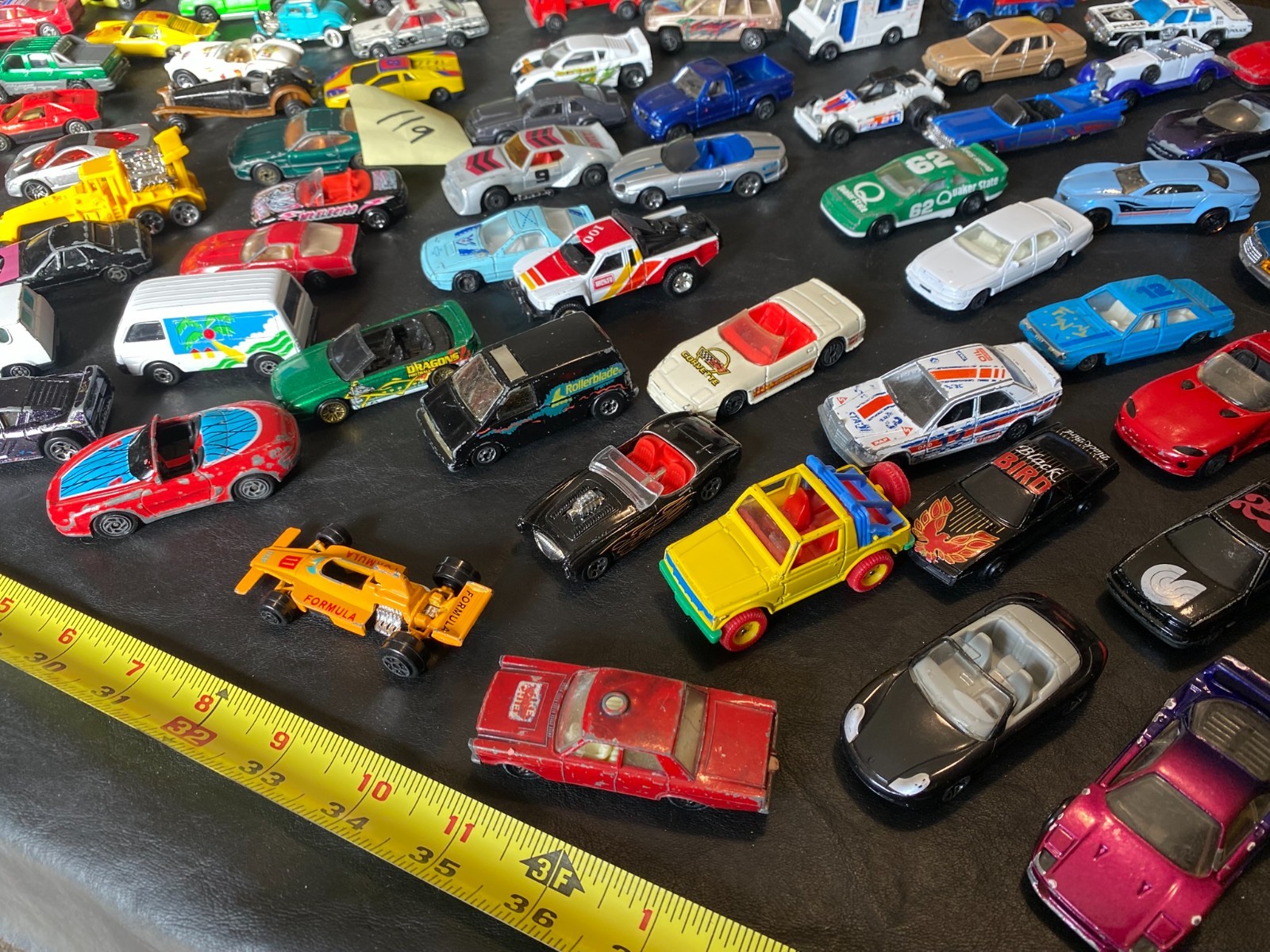 1:64 diecast car lot 119 cars truck mixed brands matchbox hot wheels etc.