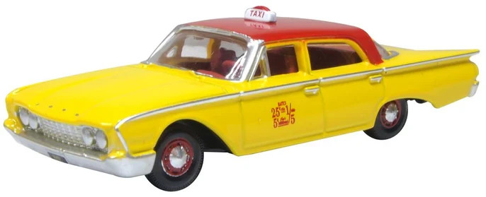 Oxford 1960 FORD Fairlane Sedan 500 Taxi 1/87 HO diecast