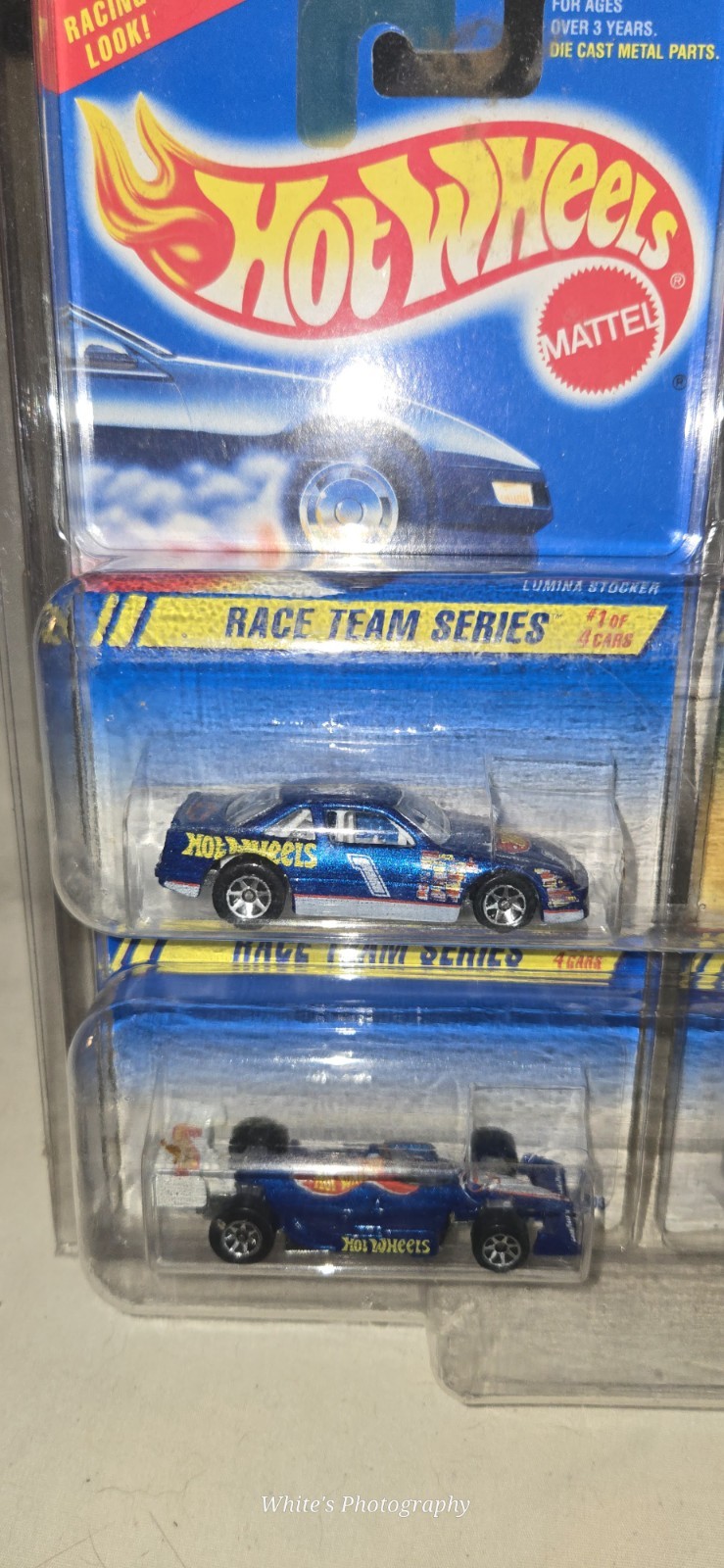 1994 Hot Wheels Race Team Series Complete 4 Car Set Lumina Stocker Dragster