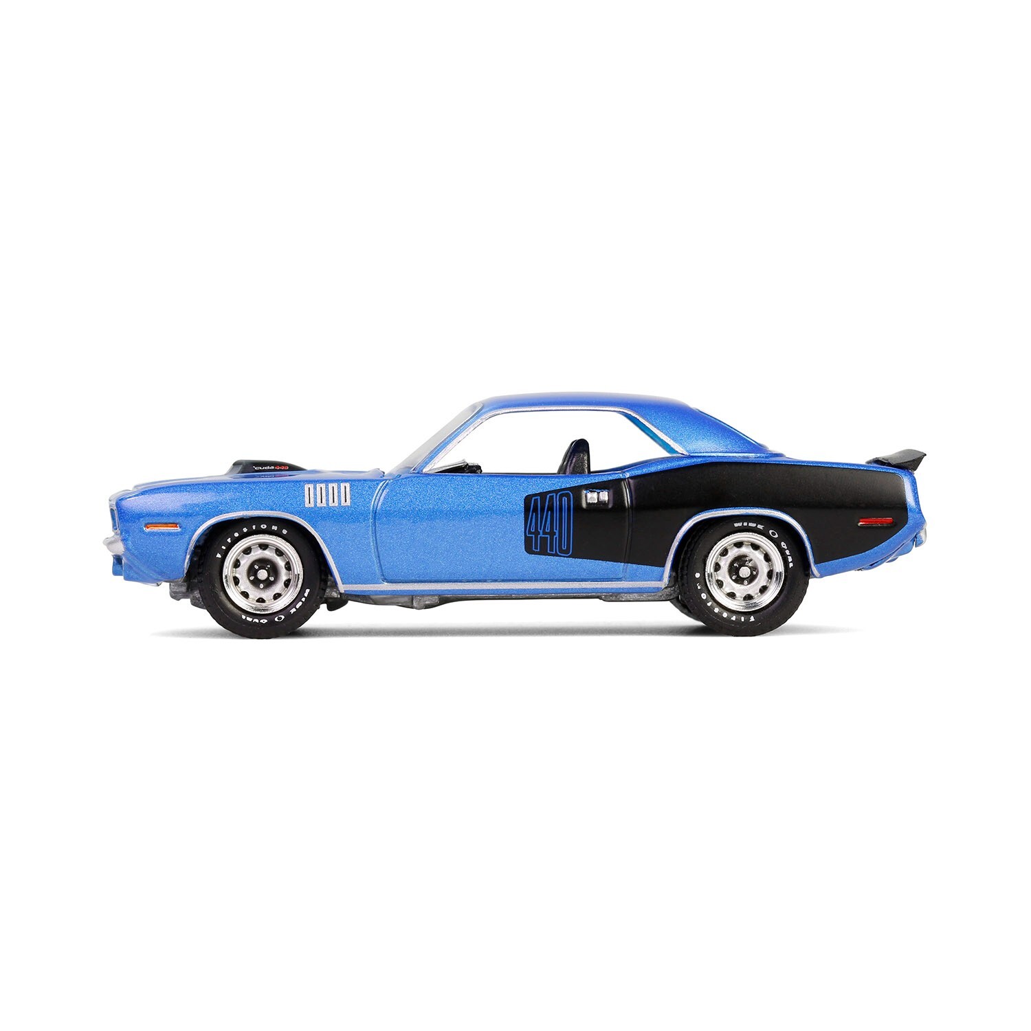 1971 Plymouth ‘Cuda 440 6bbl Shaker – Blue 1:64 Scale Model – Greenlight 28160D