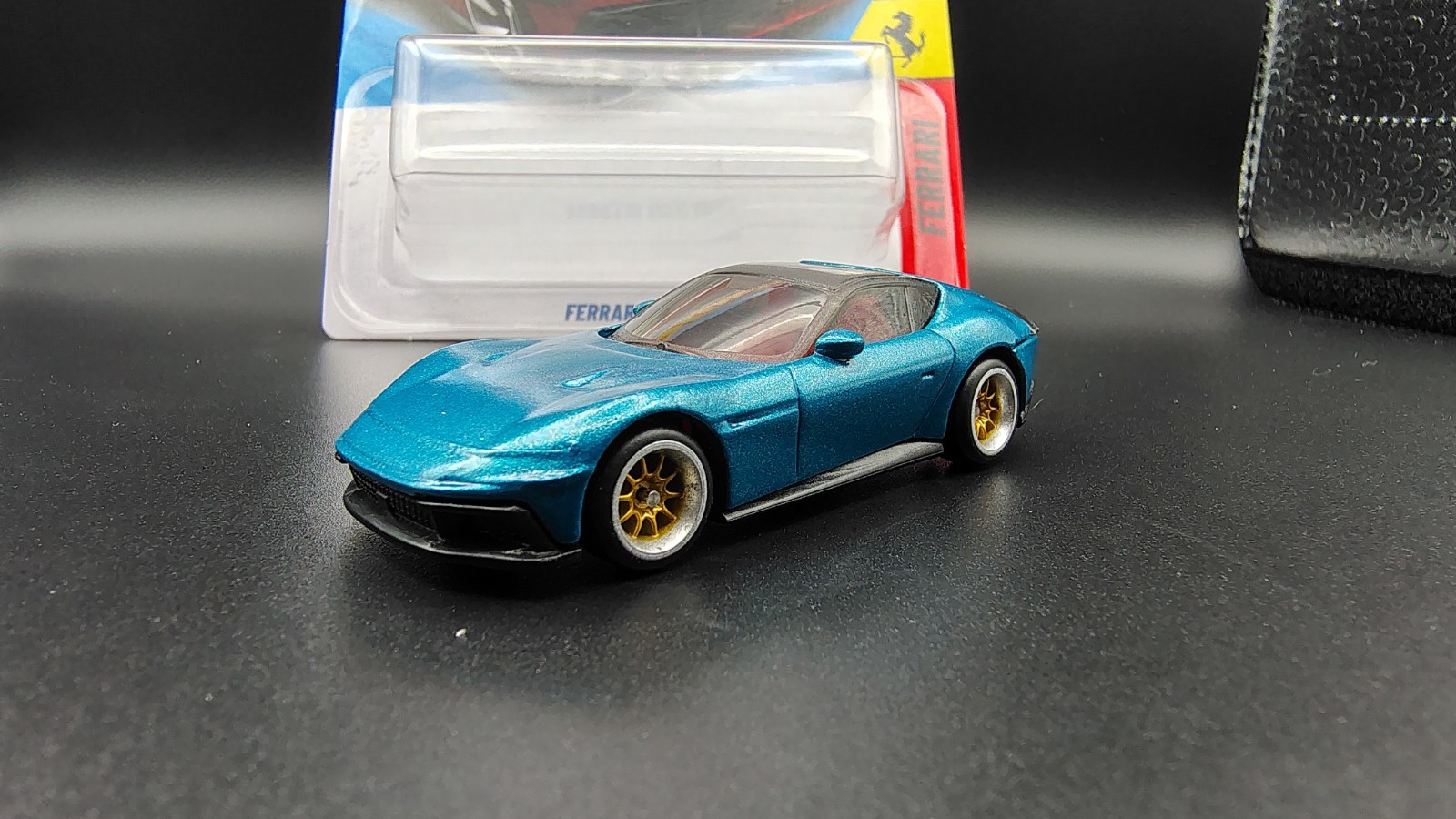 Custom Hot Wheel Ferrari 2 Pack SF90 12Cilindri Teal WSwap OOAK NoScalpCustoms