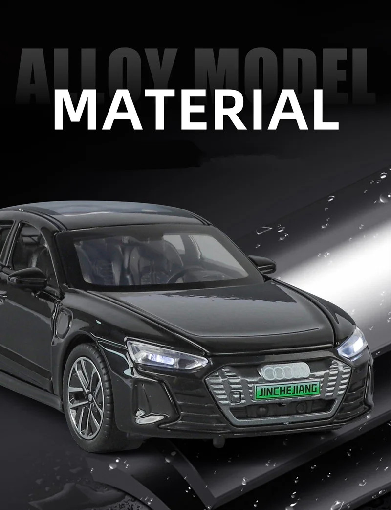 1:32 Audi RS E-Tron GT Alloy Car Model Diecast Metal Toy Sound Light Kids Gift