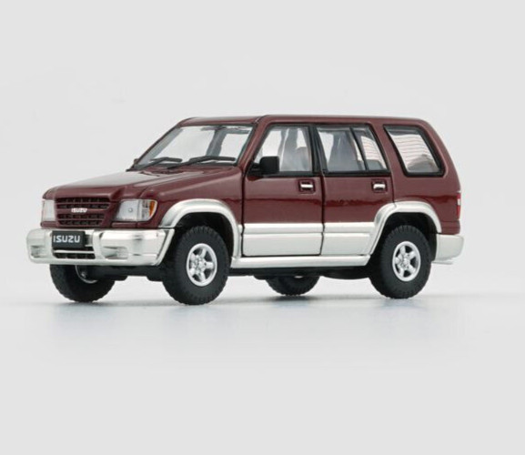 BM Creations 1998-2002 Isuzu Trooper / Big Horn Dark – Red -RHD 1:64 Car 64B0336
