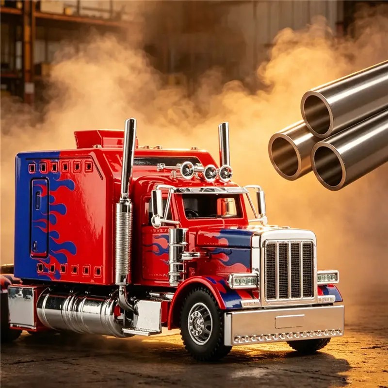 1:24 Peterbilt 389 Alloy Heavy Semi Trailer Truck Head Diecast Container Truck