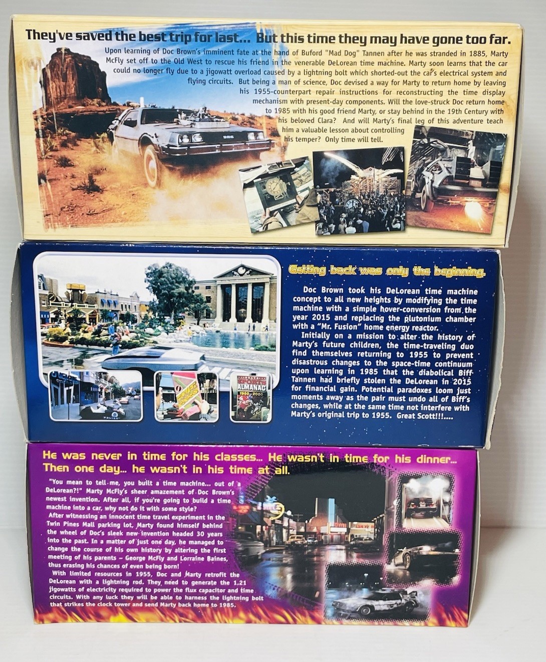 WELLY ALL Back to The Future I II & III DeLorean Time Machine 1:24 Scale Diecast