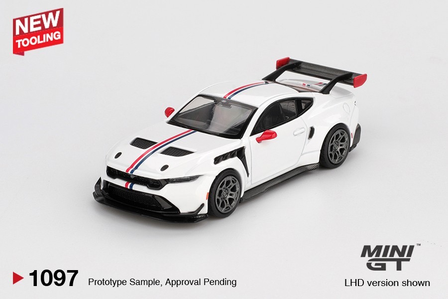Mini GT 1:64 Ford Mustang GTD Spirit of America – White #1097