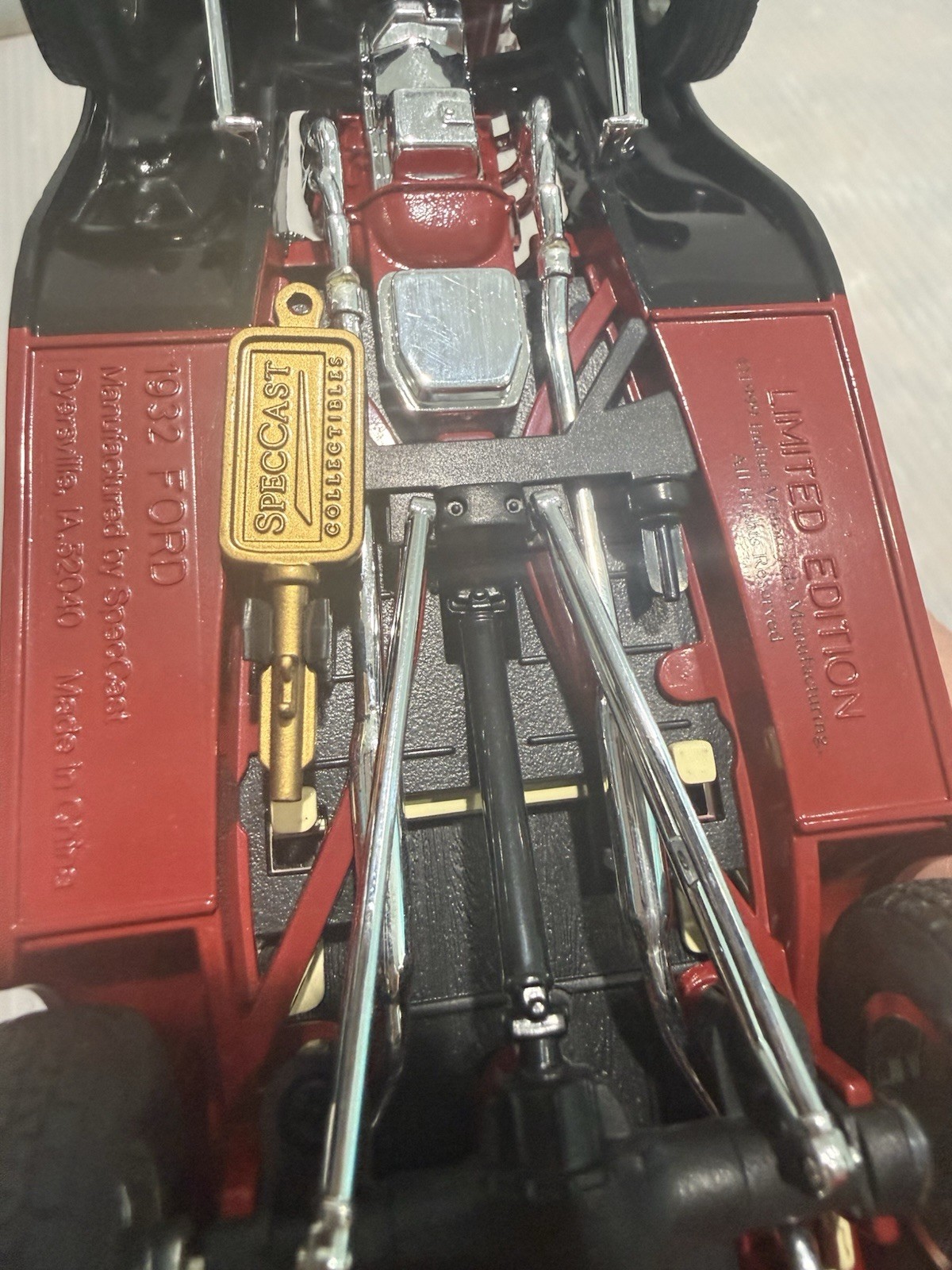 Speccast Diecast 1932 Ford Limited Edition Indian Motorcycle Hot Rod No Box