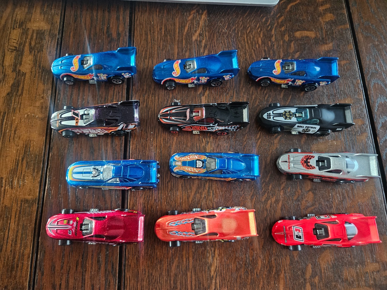 Hot Wheels Funny Car Dragster Lot B (12) Loose Cars
