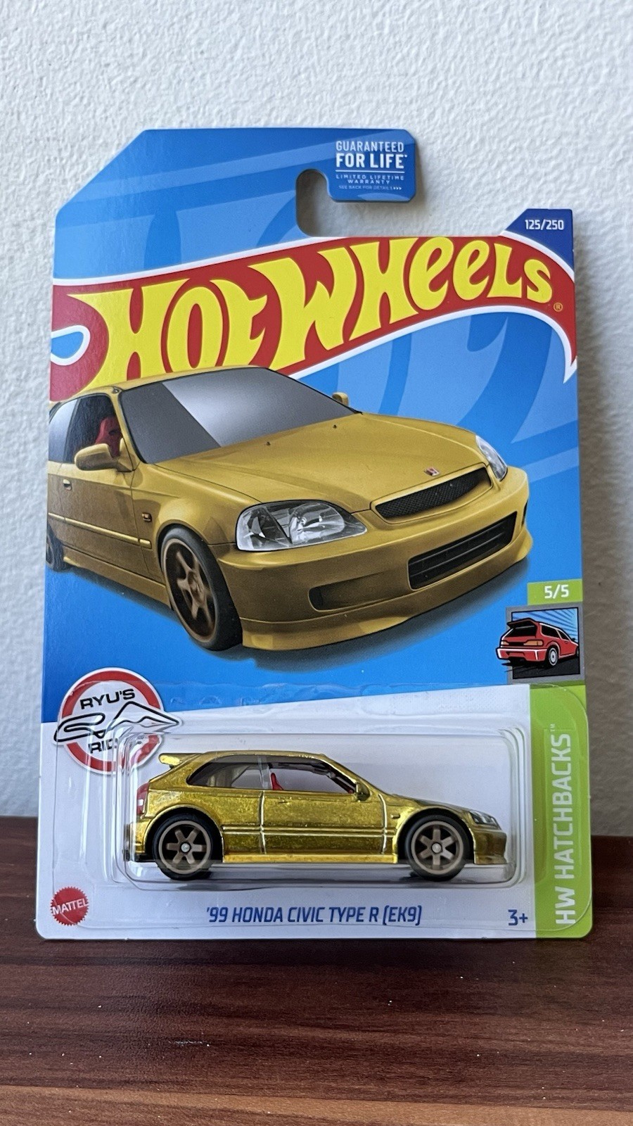 MINT Hot Wheels EK9 Honda Civic Type R Super Treasure Hunt Golden Nugget + Extra