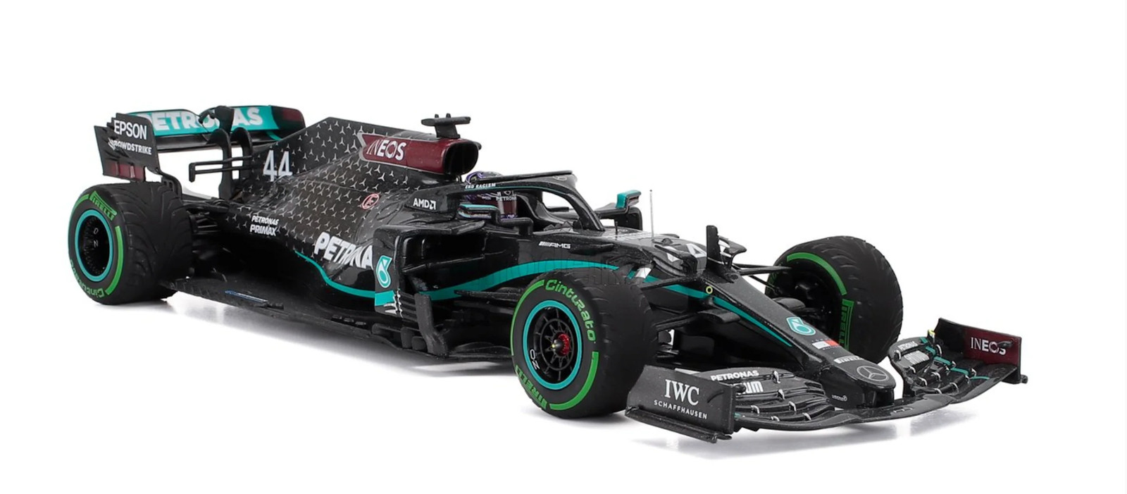 1:18 2020 Lewis Hamilton — 7-Time World Champion (Turkish GP) — Minichamps F1