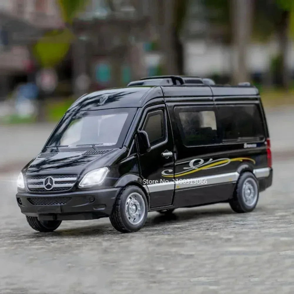 1:32 Sprinter Coaster Alloy Diecast Toys Cars Models Vehicles Pull Back with Sou