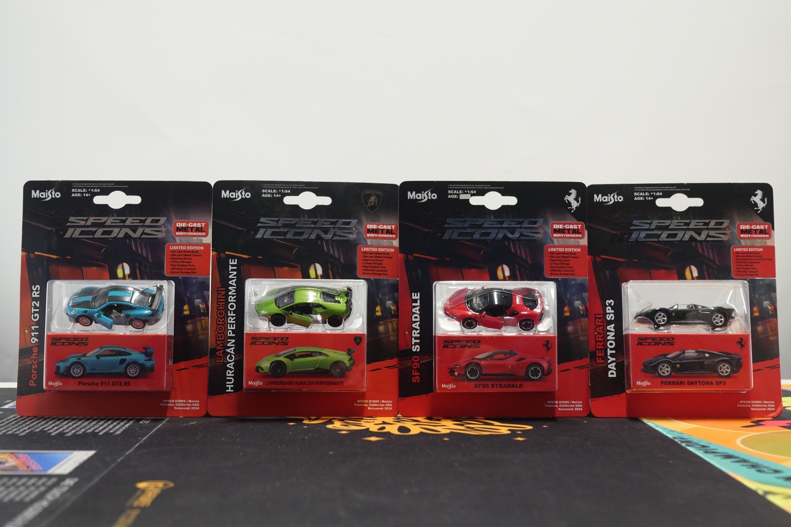 [Total 16 Pieces] Maisto 1/64 Maisto Supercar Collection Diecast Model Car NEW