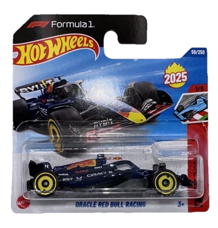 Hot Wheels Formula 1 Short Card Oracle Red Bull Racing 1/5