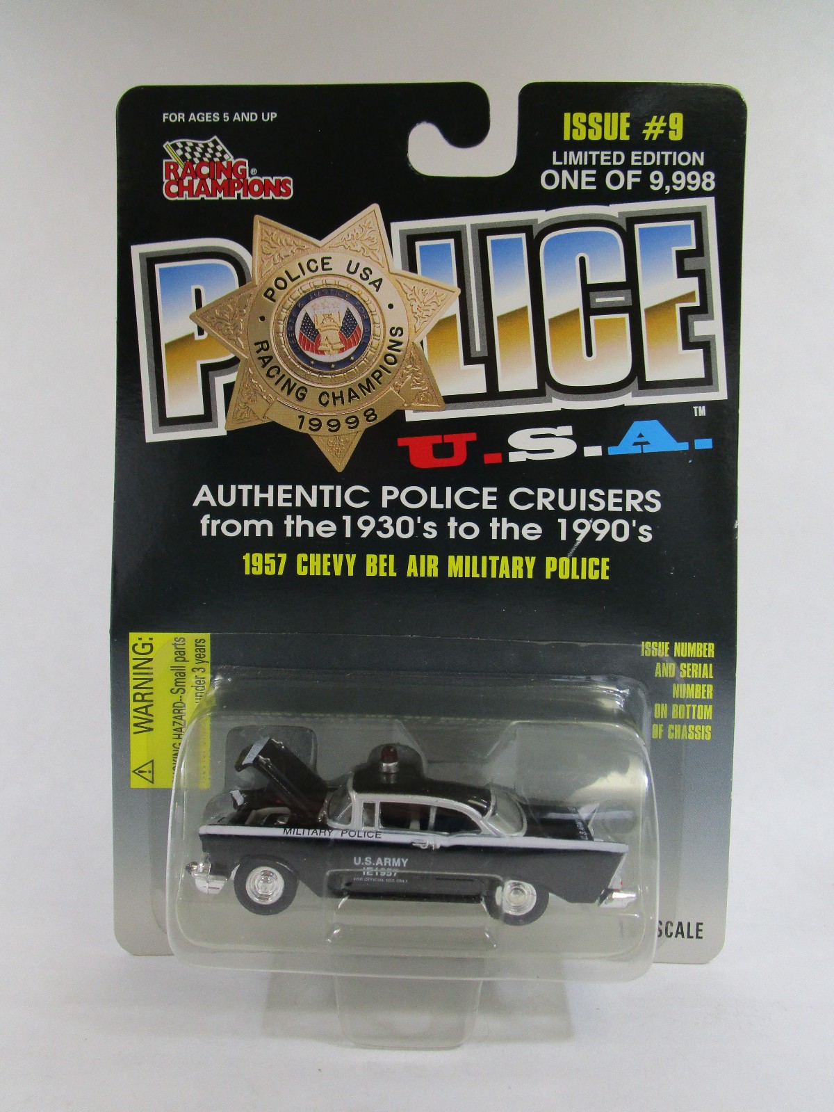 Racing Champions Police USA 1957 Chevy Bel Air Military Police #9