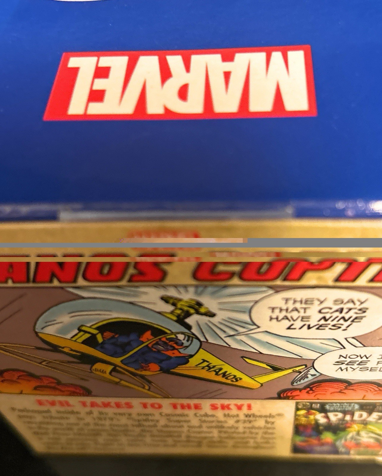 Rare New 2018 SDCC Thanos Copter Hot Wheels Cosmic Cube Marvel Factory Sealed