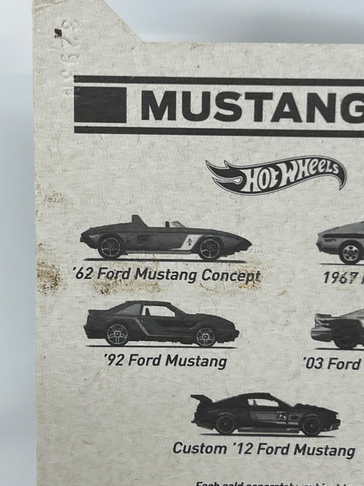 DieCast Hotwheels ’13 [Ford Mustang], Fifty Years 8/8 [White]