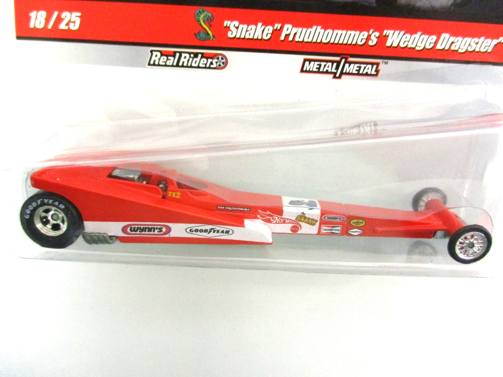 HOT WHEELS – DRAG STRIP DEMONS – DON “THE SNAKE” PRUDHOMME T/F WEDGE DRAGSTER