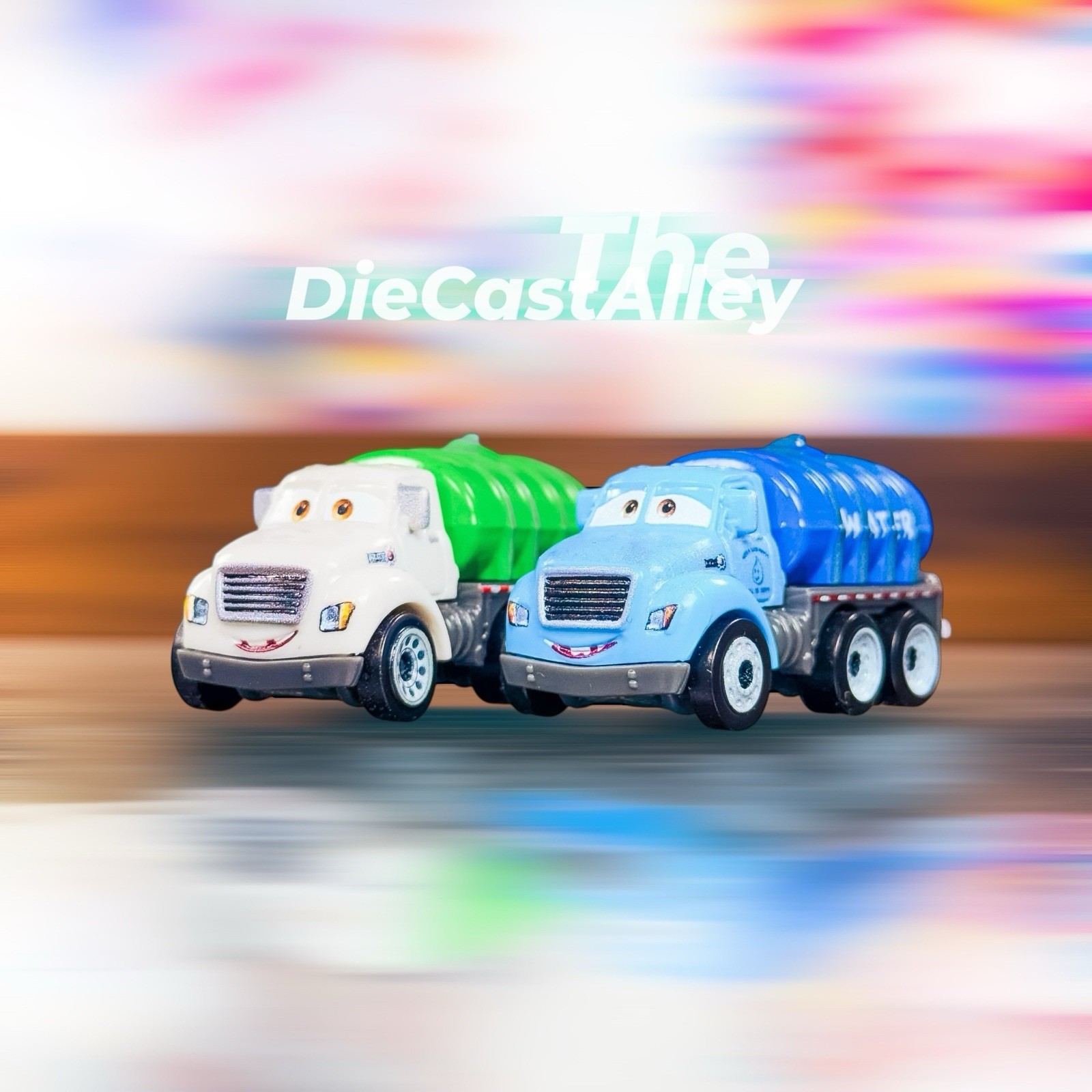 Disney Pixar Cars Mini Racers Water Trucks Erin Kinda Fast & Mr. Drippy *loose*