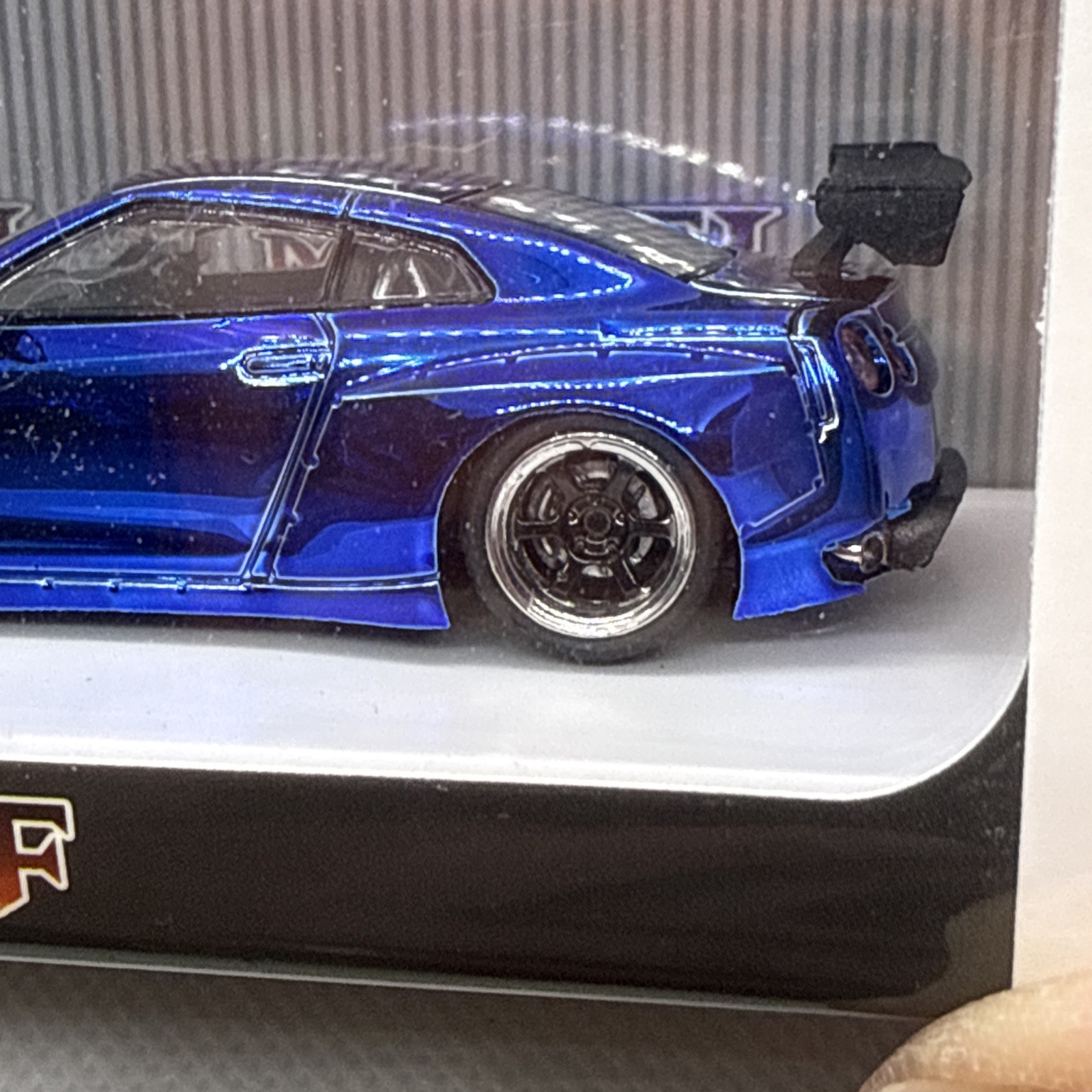 1:64 LMLF MODEL Nissan GT-R R35 Pandem Rocket Bunny Electroplating Blue LTD