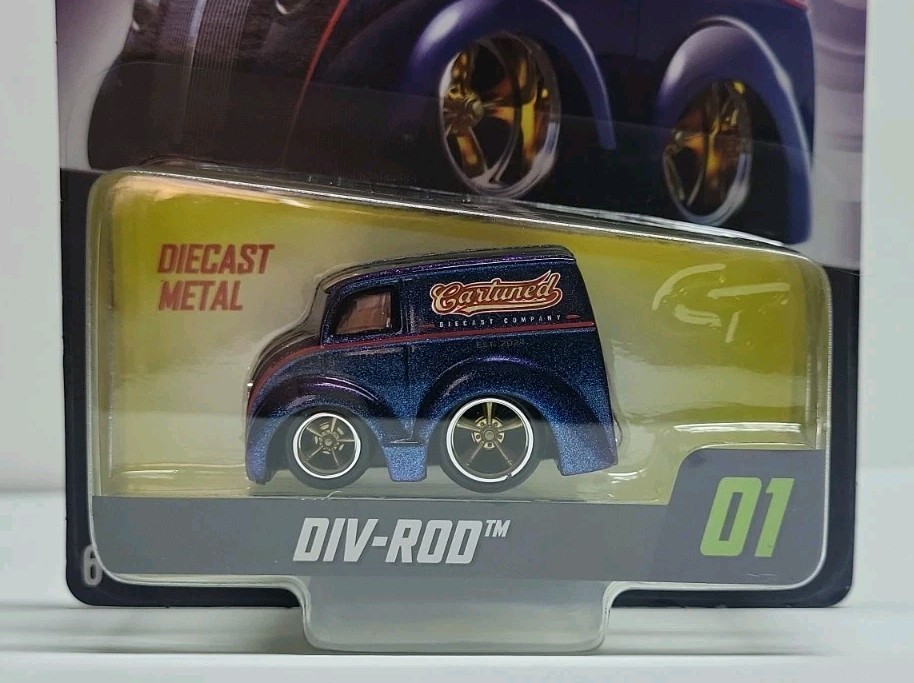 Car Tuned Entertainment DIV-ROD Series 10 Hot Rod 01 Diecast Metal BLUE Toy Car