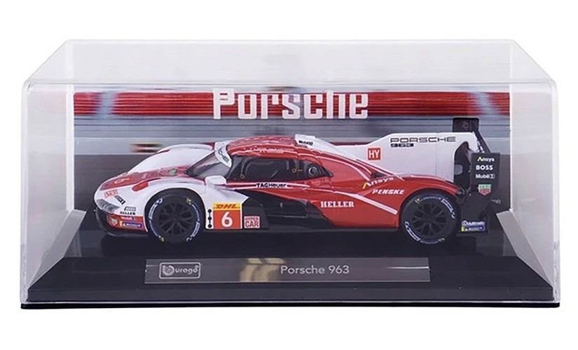 BBURAGO PORSCHE 963 RACE SERIES PENSKE MOTORSPORT 1:43 SCALE