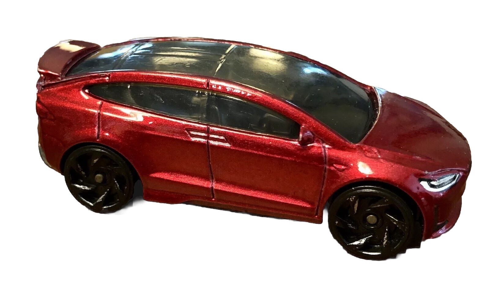 2016 Hot Wheels Tesla Model X Red DTX01 Diecast Toy Car 1:64 Mattel Elon Musk