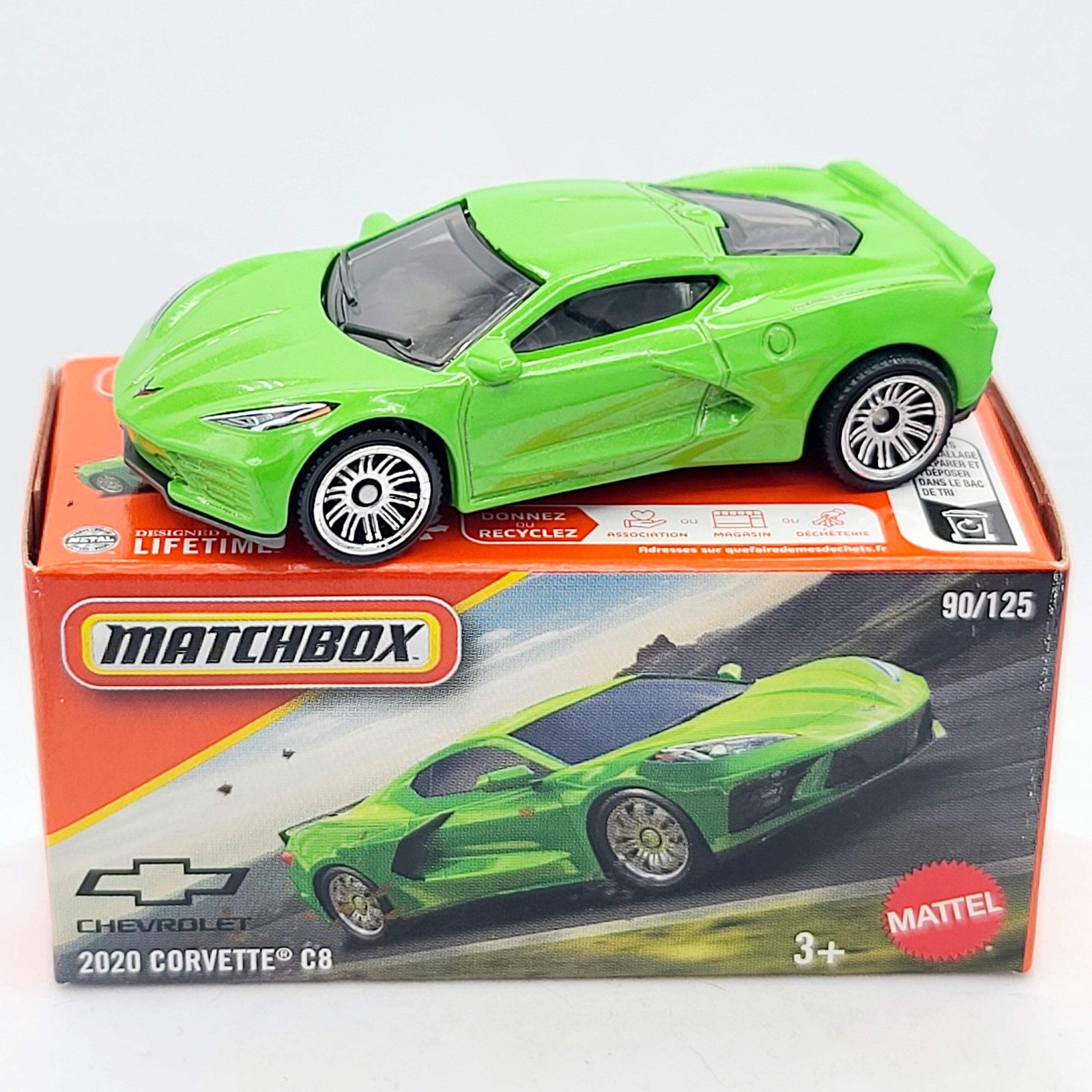 Matchbox ’20 Chevrolet Corvette (2025 Mix 6 F Basic – Power Grabs)