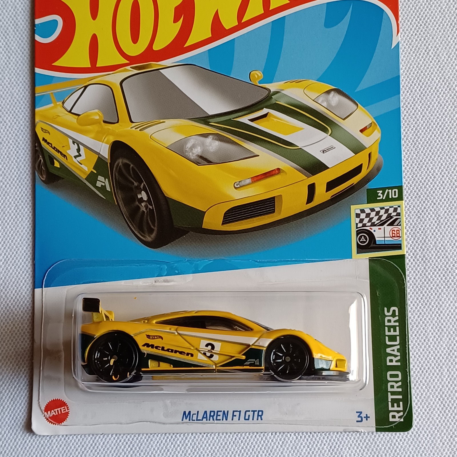 2022 HOT WHEELS *KROGER EXCLUSIVE* *McLAREN F1 GTR* *RETRO RACERS* *VERY RARE*