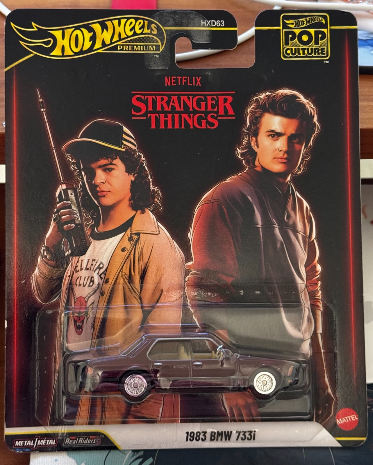 HOT WHEELS PREMIUM POP CULTURE 2025 NETFLIX STRANGER THINGS 1983 BMW 733i