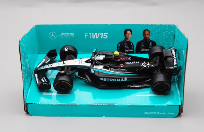 Bburago 1:43 F1 Formula Mercedes AMG W16 W15 Lewis Hamilton Russell Antonelli