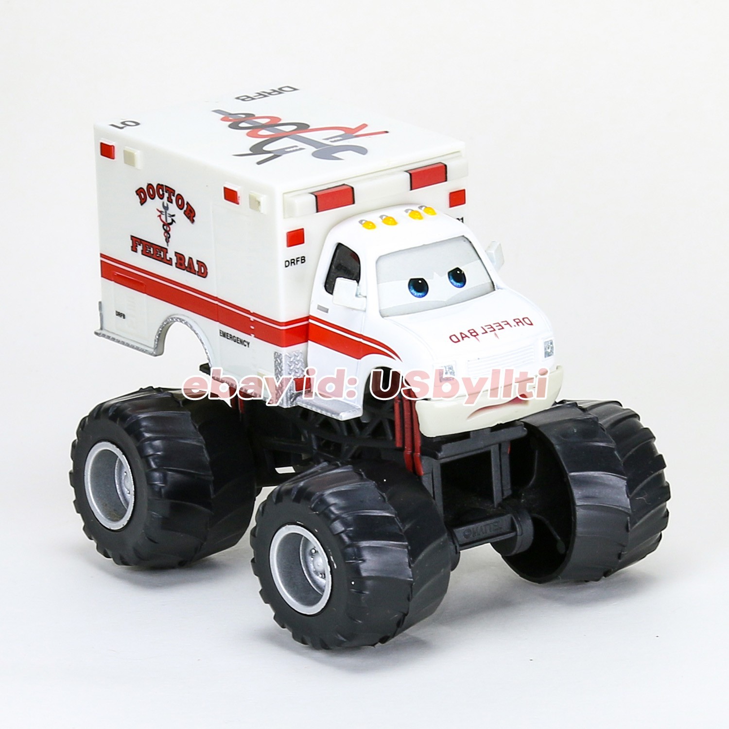 Display Model Vehicle Disney Pixar Cars Toon Monster DR. Feel Bad 1:55 Diecast