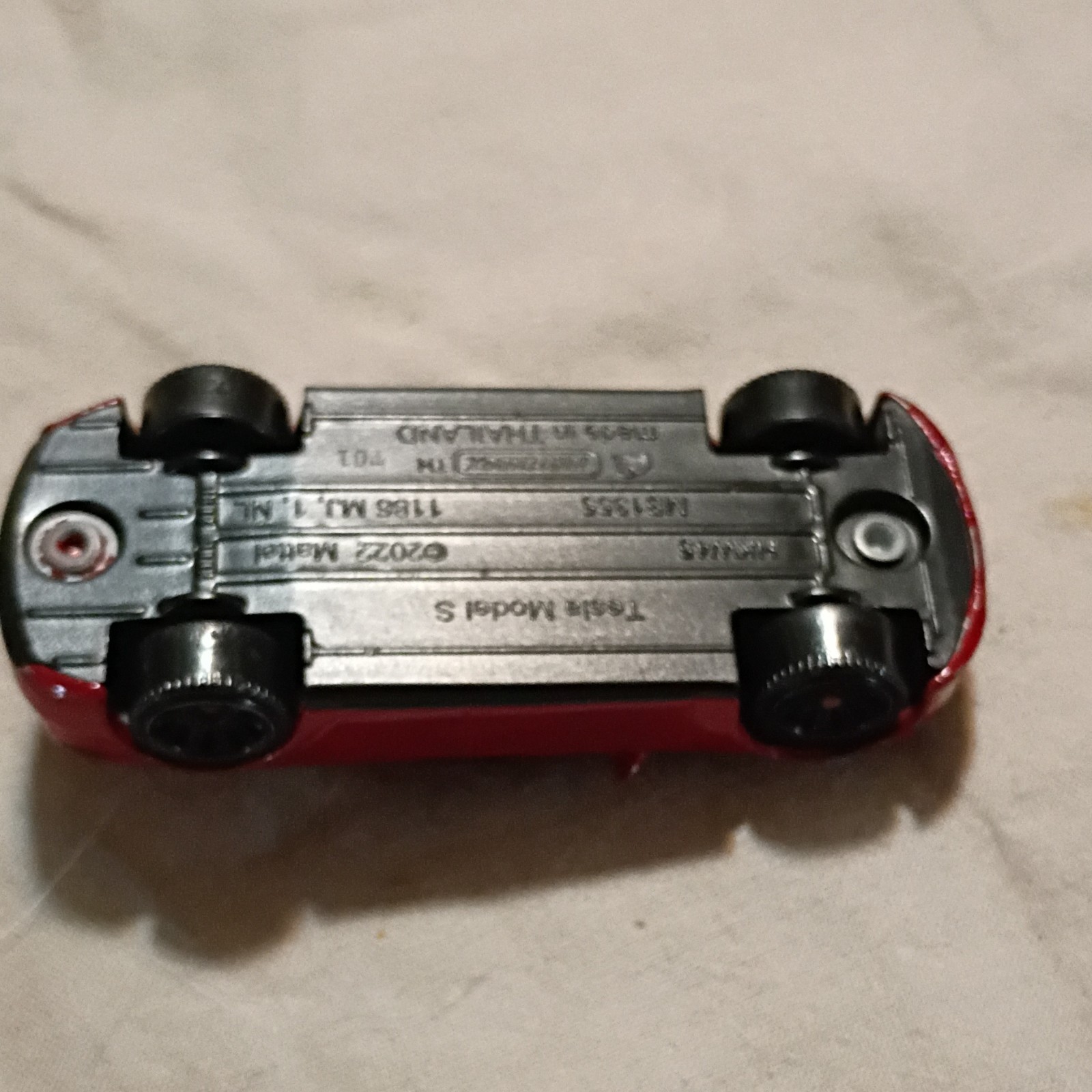 Matchbox Tesla Model S Red Black Diecast Car 1:64 2022 Toy 3-7 Years