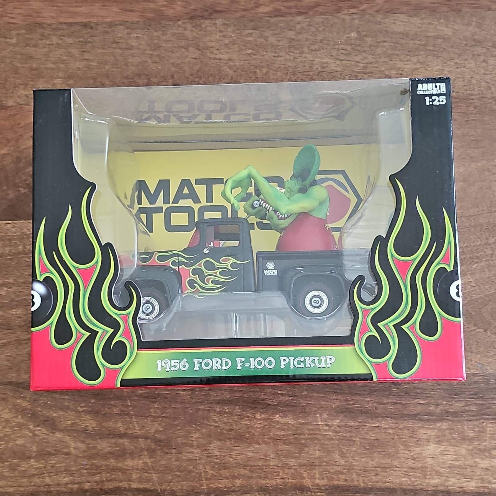 Matco Tools 1:25 Rat Fink 1956 Ford F-100 Pickup Diecast Truck Black Red Green