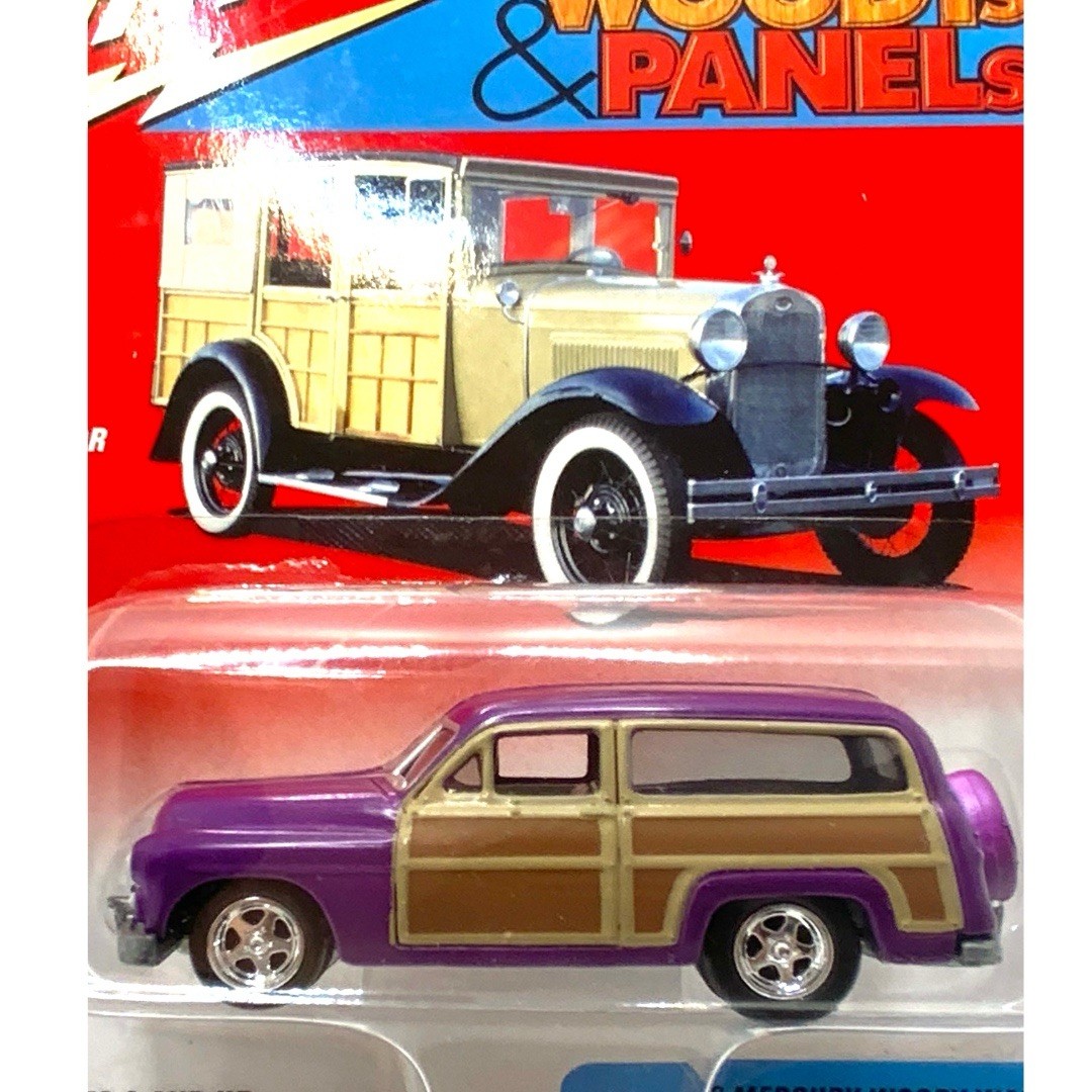 Johnny Lightning Woody’s & Panels 1949 Chevy Panel Truck Purple/Tan 1:64 Boxed