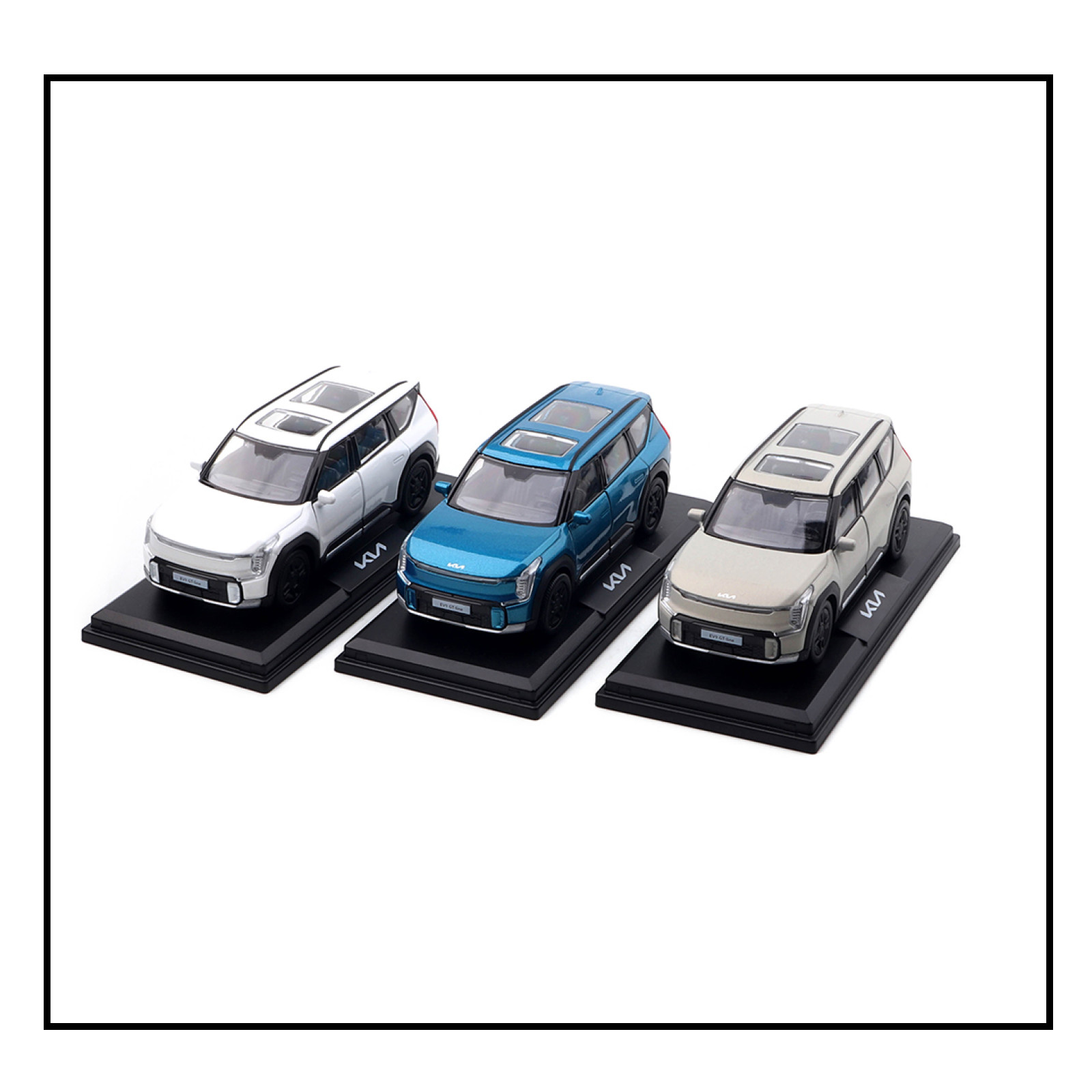 [3 Colors *] KIA Motor Car * EV9 * Mini Diecast 1:38 Scale Miniature Toy