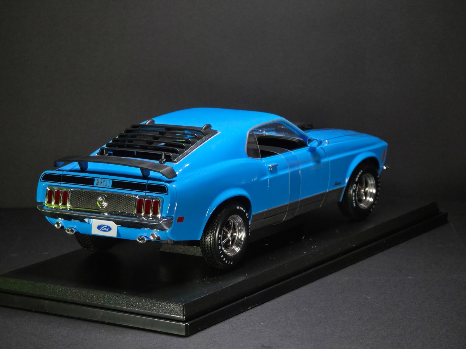 1970 Ford Mustang Mach 1 Blue 1:18 Maisto Exclusive Style Special Edition