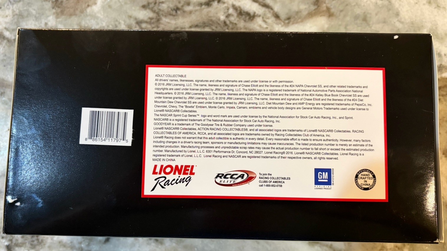 1/24 Lionel Chase Elliott #24 NAPA 2016 SS 1 of 2500 C246821NACLNAPA