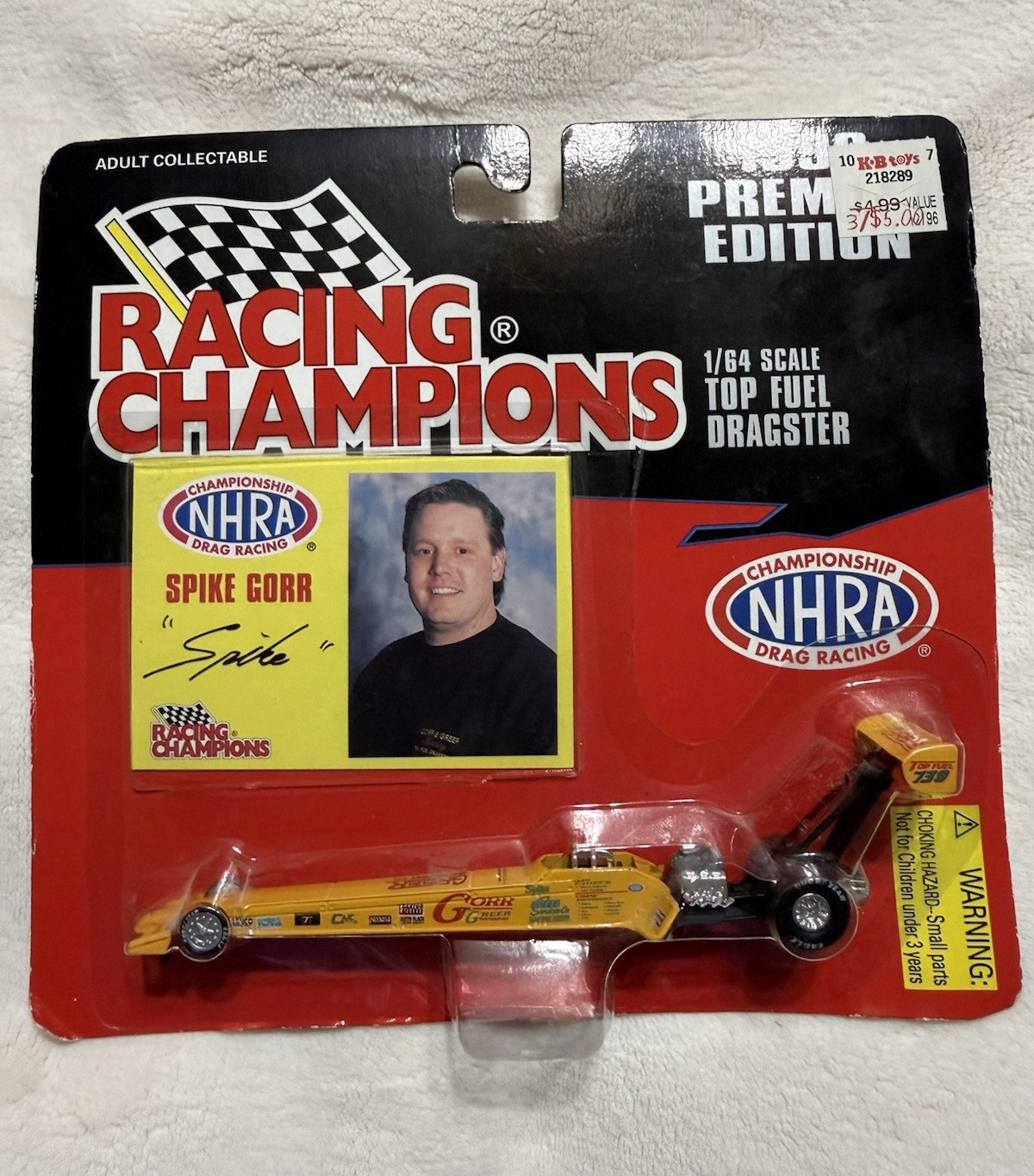 Racing Champions Premier Edition 2004 NHRA Top Fuel Dragster 1:64 Diecast Yellow