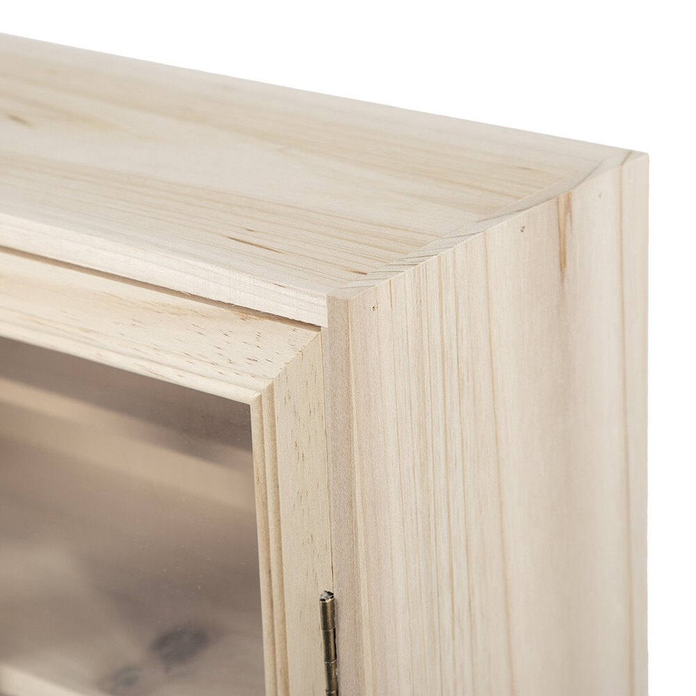 US Wood Toy Car Model Display Cabinet Collection Storage Box with Acrylic Door