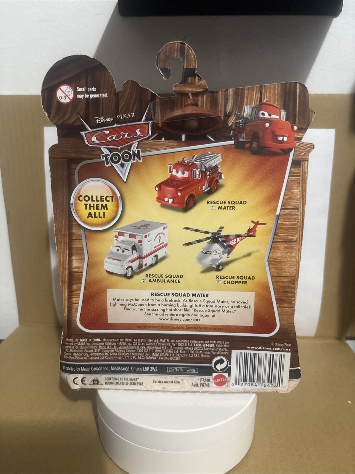 Disney Pixar Cars Toon Rescue Squad Mater Mega Size Diecast Truck Red NEW IN BOX
