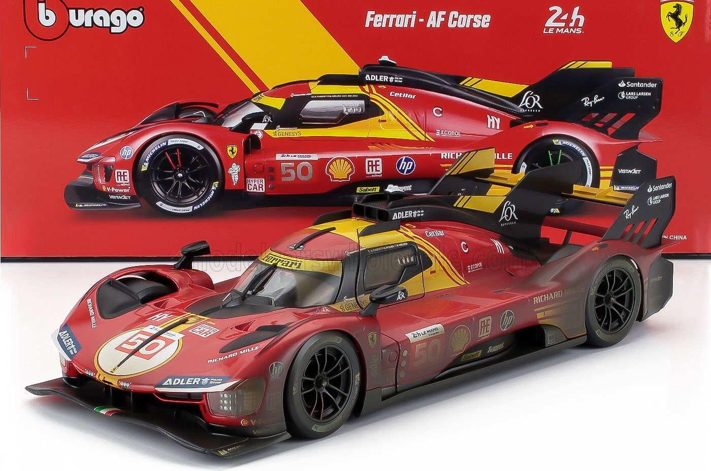 Ferrari 499P #50 Winner 2024 24h Le Mans Special Dealer Exclusive in 1:18 scale