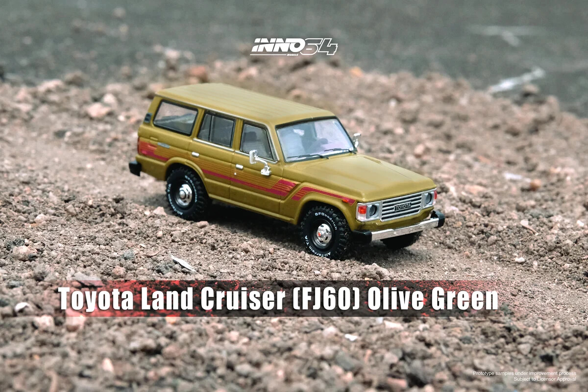 1/64 Die Cast TOYOTA LAND CRUISER FJ60 Model Truck – GREEN –