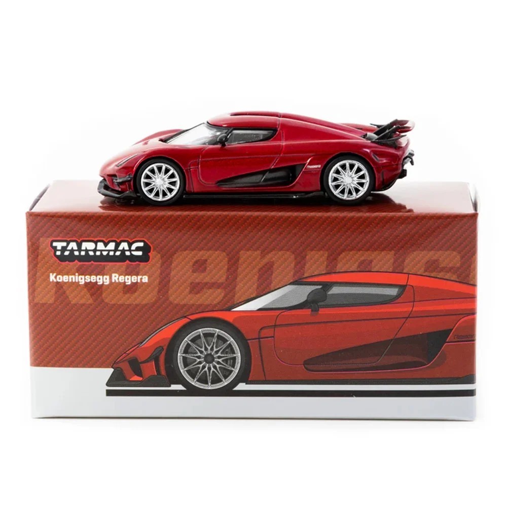 Tarmac Works 1:64 Koenigsegg Regera Red Metallic Diecast Car T64G-TL017-RE