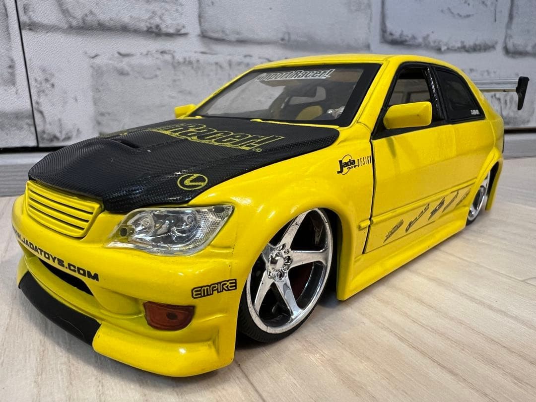 Rare 1/24 Lexus IS300 (Altezza) Model Car Yellow Finish Used